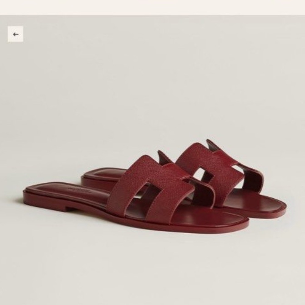 Hermes Oran rouge size 6
